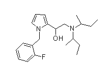 1-(1-(2-fluorobenzyl)-1H-pyrrol-2-yl)-2-(di-sec-butylamino)ethanol
